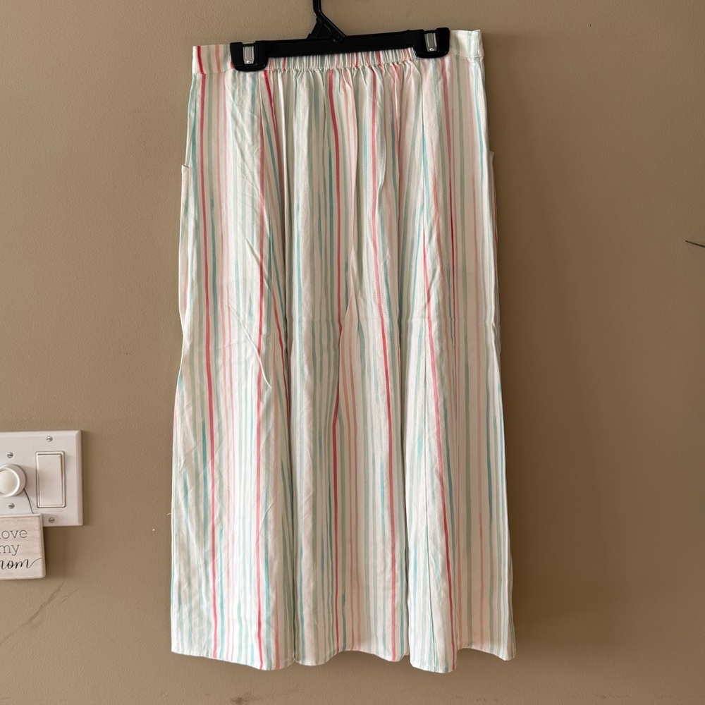 Mountain Warehouse Country to Coast Vintage Striped Button-Down Skirt - Picture 11 of 13